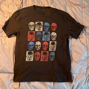 John varvatos black skull tee